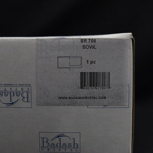 Badash Crystal Bowl Mouth Blown Lead Free Made In Poland 5 1/2” Diameter - Picture 7 of 7